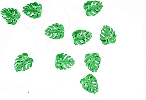 HEITMANN DECO - LED Lichterkette - Fensterblätter - grün - ca. 150 cm, 10...