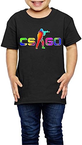 Gilles Children's Counter-Strike Global Offensive Cool T Shirt for Girls & Boys Black 2 Toddler