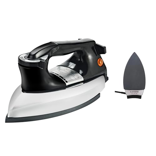 VITASUNHOW Dry Iron No Steam Lightweight 9ft Cord Non-Stick (Lightweight1.4kg)