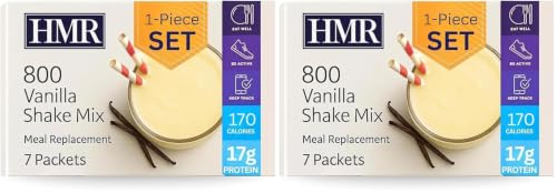 HMR 800 Shake Meal Replacement Mix | Vanilla Shake Powder to Support Healthy Weight Loss | 17g of Protein | Easy to Make | Low Calorie Food | Triple Pack, 7 Servings (Pack of 2)