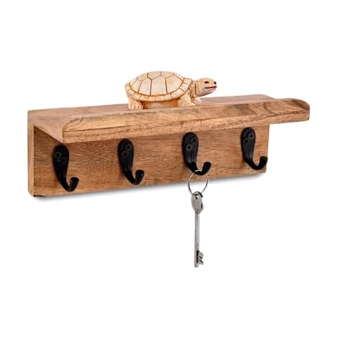 NIRMAN Acacia Wood Key Holder Cover