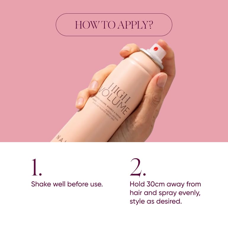 NAK Signature High Volume Texturizing Hair Spray 150g - Volumizing, Root Lifting & Texture Boost for All Hair Types with Heat Protection