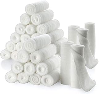 Gauze Bandage Rolls - 4 Yards Per Roll of Sterile Medical Grade Gauze Bandage and Stretch Bandage Wrapping for Dressing All Types of Wounds and First Aid Kit by MEDca, (2" Pack of 12)