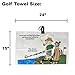 Giggle Golf The Great Ball Hunter Waffle Golf Towel | Funny Golf Towel
