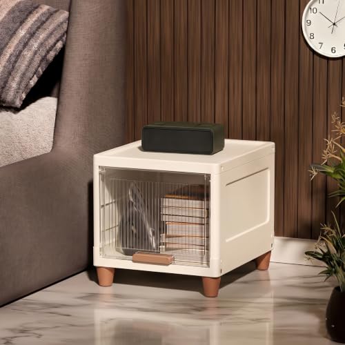 Image of 1 layer Plastic Wardrobe For Clothes : Versatile Plastic Cupboard For Storage Organizer & Organisers Storage Box for Ideal for Neat and Tidy Storage Solutions Almirah For Clothes-Transperent