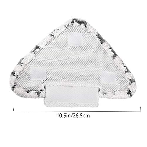 Meriton Washable Steam Mop Pads Triangle Replacement Cleaning Pads Fits Shark Lift-Away/Genius Hard Floor Steam Pocket Mop S3973D S3973 S5003D S6002 (2 Pack) #TOP2