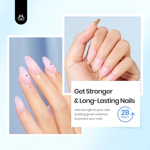 Image of Beetles 15ml No Wipe Gel Base Coat - Base Coat Gel Nail Polish Long-Lasting UV LED Soak Off Manicure, Strong Adhesion Low Odor Toxin-Free for Natural & Artificial Nails, Salon & DIY Use