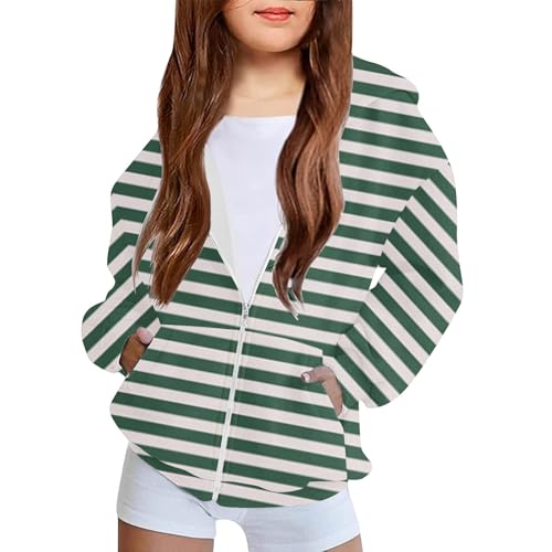 Girls Preppy Zip Up Sweatshirts Jackets Warm Trendy Y2K Hooded Jackets Oversized Zipper Hoodies Teen Lightweight Coat3