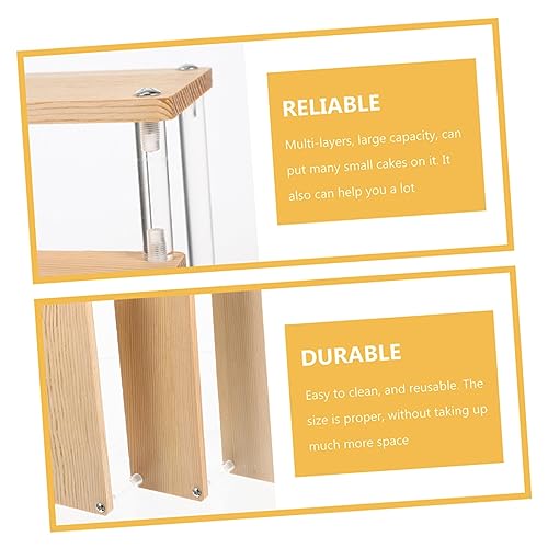 PRETYZOOM Organizador De Escada De Torre De Mesa De Ação De Flor 3 Peças - Suporte De Nível De Mesa