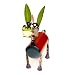 Rustic Arrow Spring Neck Donkey for Decor, 18.5 by 5 by 20.5-Inch, Multicolor