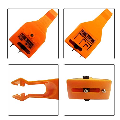 iztor DC 24V Automotive Multifunctional Blade and Glass Tube Fuse Tester Puller ATO/ATC ATM Removal Tool Detect and Find The Burned in The Car Fuse Box