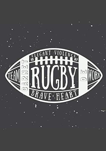 Carnet de Rugby: Journal de bord & notes | Garder une trace de vos entraînements et améliorer vos compétences de Joueur | 17 cm x 25 cm, 100 pages | Cadeau pour Rugbyman.