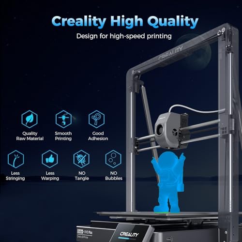 Image of Creality 3D Luminous PLA Printer Filament, 1.75mm Glow in The Dark Shiny Firefly Blue PLA Filament for 3D Printing, Best with UV Lamps, 1kg Spool (2.2lbs), Blue