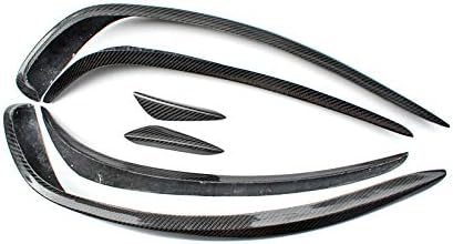 EPR for Mercedes Benz A-Class W176 13-15 Carbon Fiber Front Bumper Canards fins Splitter Glossy CF 6pcs