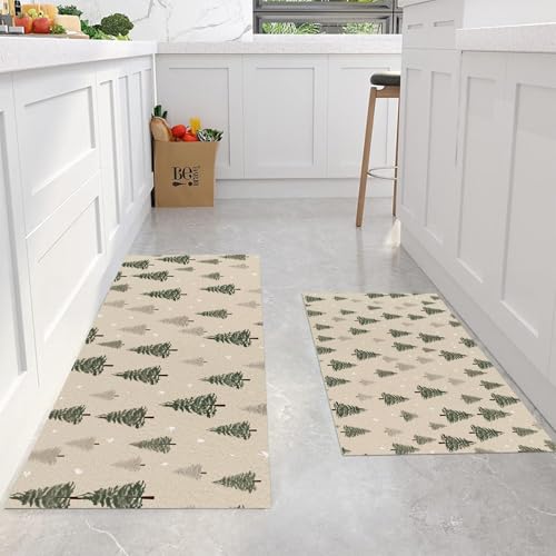 Alfombras de cocina de pinos verdes para dar un toque natural y acogedor a tu entrada y pasillo 4