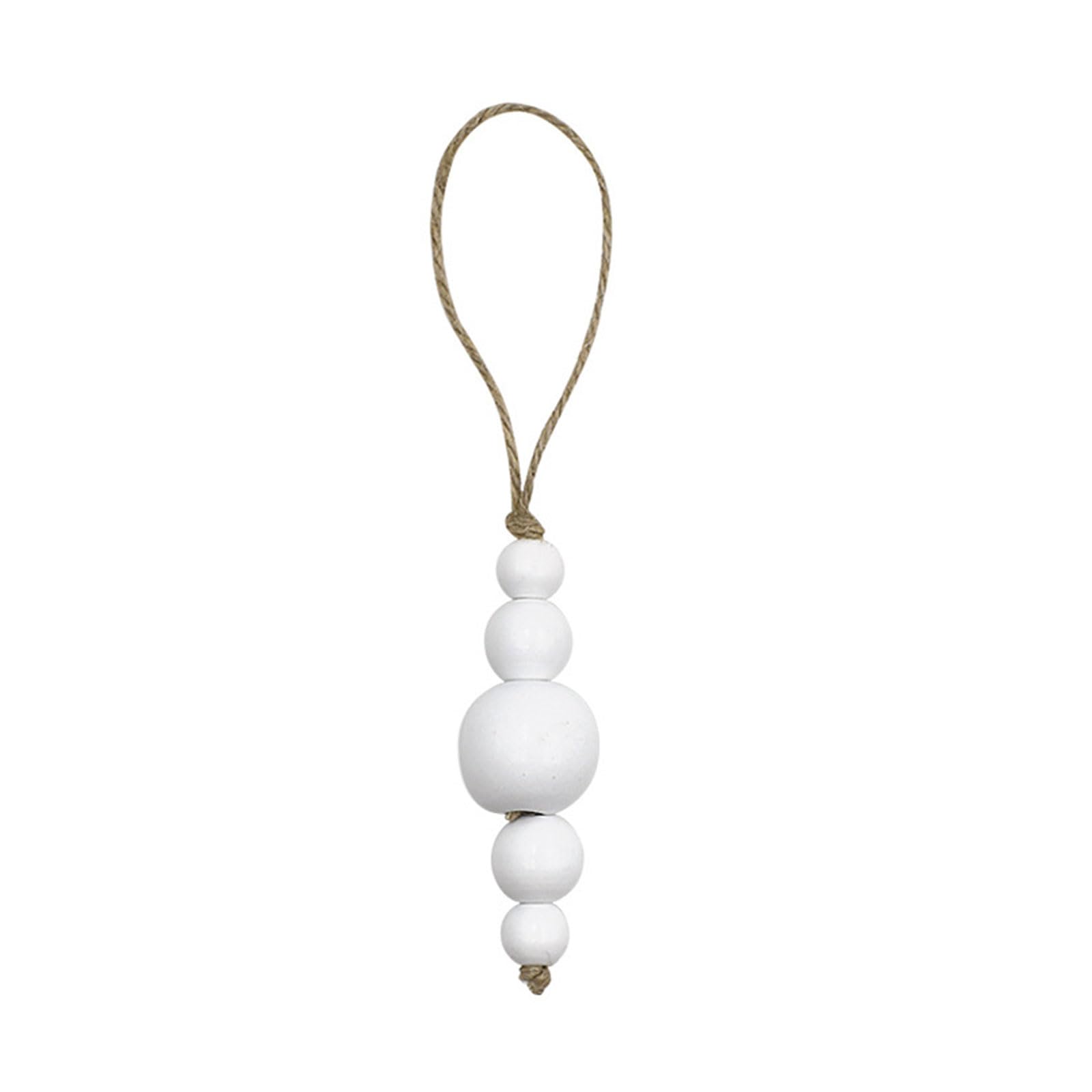 Jazuaiao Handcraft Wood Bead Rope Farmhouse Wall Accent Unique Ornament Beaded Accent Decorations for Home Styles Home Accessories
