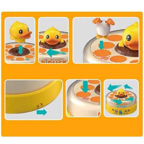 Image of Duck Catching Game Electric Jumping Duck Toy Interaction Rotating Board Game|Baby | Toys for Baby | Developmental Baby Toys|1 Set Rotating Bouncing Board Game