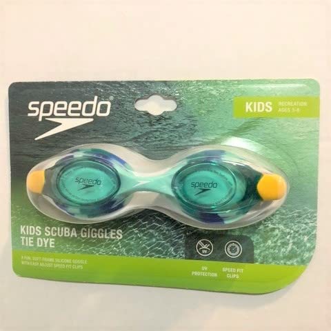Speedo Kids Scuba Ridgles Tie Dye Goggles - Light Seafoam Jade