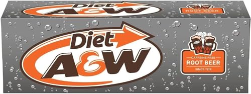 A&W Diet Root Beer Fridge Pack Cans, 355 mL, 12 Pack