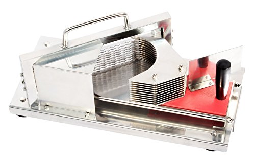 RICOO Trancheur de tomates en RGS102 acier ino x ydable Coupe fruits et légumes Déchiqueteur professionnel Tranchoir Machine à couper manuelle