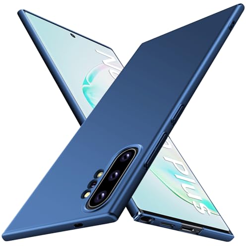 Coque Samsung Note 10 Plus antichoc et légère style militaire bleu