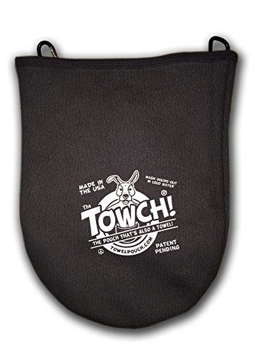 Black Towch disc golf towel pouch