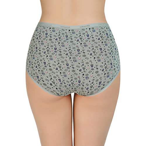 Image of Amante Printed Cotton Full Brief Panty Pack(Pack of 3)