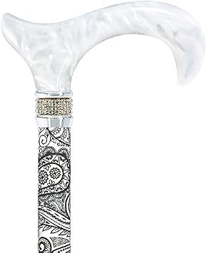 Royal RC Canes Stylish Walking Sticks Rhinestone Collar Designer Adjustable Canes Colorful Best Gift for Men and Women Light Weight Aluminum Shaft & Safe to Walk