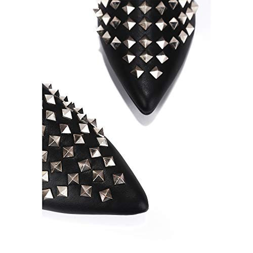 Cape Robbin Enny Flat Sandals Slides For Women, Womens Mules Slip On Shoes - Black Size 7 #TOP2