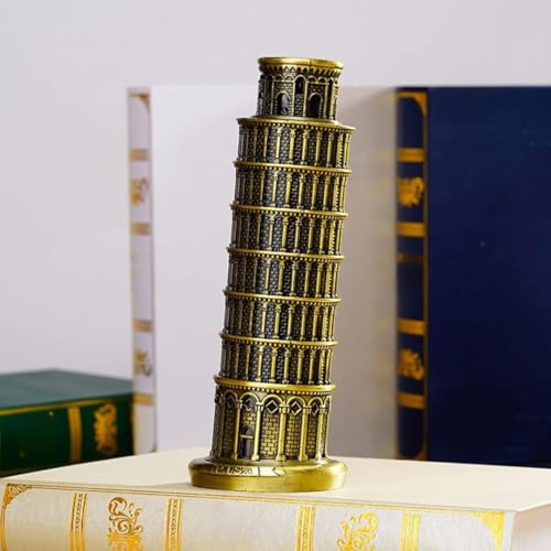 Image of SATYAM KRAFT 3 Pcs Italy World Famous Building for Wedding Decorative Showpeice Idol for Home Decor, Living Room, Gifts, Desk Decor, Stand Holder, Office Desk Tabletop (The Leaning Tower of Pisa)