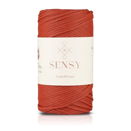 3 Mm - 250 g Polyester Makrome Ipi 120 M Polyester Makrome Ip Supla Ip ve Çanta Ipliği (Kiremit)