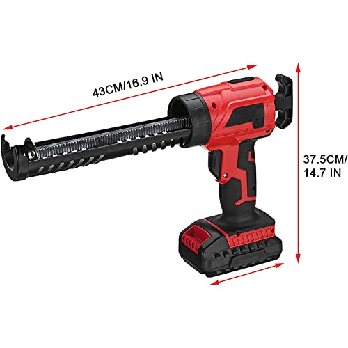 Auoesiwi Pistola De Calafetagem Elétrica 21 V com Carregador De Baterias,Pistola De Calafetagem De S