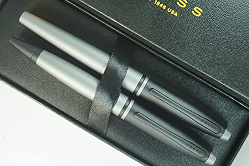 Set Cross Calais Rollerball y Bolígrafos Negro y Gris miniatura 4