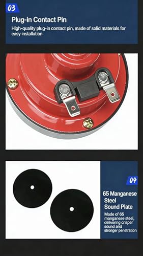 Image of 110DB Super Loud Car Horn, Universal 12V