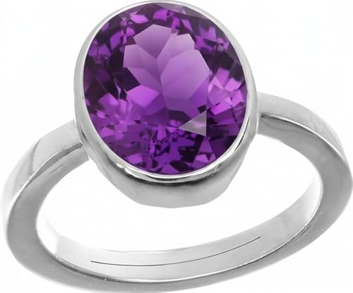 Bague améthyste réglable en argent 925 : finis les problèmes de taille
