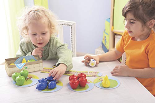 Haba 4655 - Meine ersten Spiele Erster Obstgarten, unterhaltsames Brettspiel rund um Farben und Formen ab 2 Jahren… – Bild 7