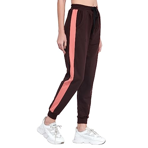 Image of BLUE STAR SHARK Women's Cotton Loopknit Track Pants | Comfortable Lounge Pants for Summer | Casual Pyjamas, Nightwear, Gym, Yoga, Sports, Running | Relaxed Fit Everyday Comfort