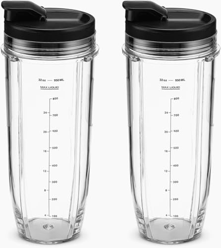 2 Pack Tapa con Pico para Vaso 32oz Nutri Ninja miniatura 1
