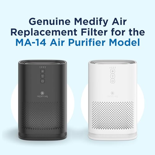 Medify Air MA-14 Genuine Replacement Filter | for Allergens, Wildfire Smoke, Dust, Odors, Pollen, Pet Dander | 3 in 1 with Pre-Filter, H13 HEPA, and Activated Carbon for 99.7% Removal | 2-Pack - Image 3