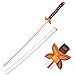 Skyward Blade Legno Cosplay Anime Spada, Kochou Shinobu Samurai Spada, Giocattoli per Bambini, Fan degli Anime, The Special Coltello of Demon Slayer Bianca Coltello Katana