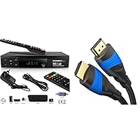 Echosat 20700 HD Démodulateur Satellite FTA HD &amp; KabelDirekt – 2 m – 4K HDMI-Kabel (4K@120Hz und 4K@60Hz für EIN spektakuläres Ultra-HD-Erlebnis, kompatibel mit HDMI 2.0/1.4, Schwarz)