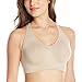 Hanes Women's Get Cozy Racerback Bra, Nude Heather, 2X