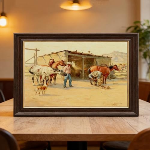 Shoeing The String impression sur toile Charlie Dye une œuvre nostalgique pour s'évader - 6