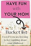  Have fun with your Mom bucket list: activity journal spend time with your mom