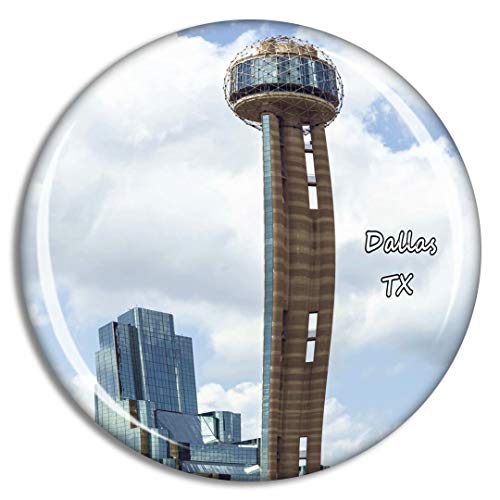 Fridge Magnet Dallas Reunion Tower Texas USA TX Travel Souvenir Collection for Gift Home Decoration Office Whiteboard
