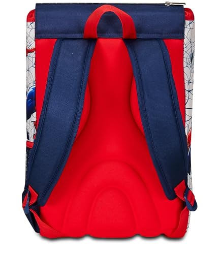 Seven Zaino Scuola Estensibile Disney - SPIDER-MAN Webbed Wonder, Blu Rosso - Zaino Doppio Scomparto Sdoppiabile Tramite Zip E Con Tasca Porta Borraccia, Zaino Bambino - Marvel Merchandising - 5