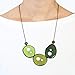 FLORAMA Natural Jewelry Tagua Nut Necklace Chips in Greens, Adjustable, Handmade Fairtrade, Lightweight, Tagua Nut Accessories
