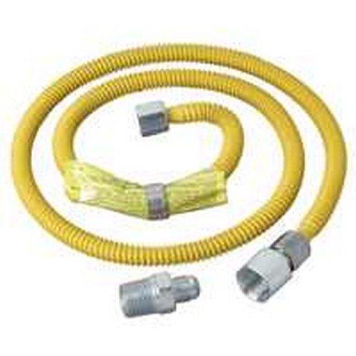 Brass Craft CSSL54-48P 48\" Stainless Steel Gas Dryer Connector