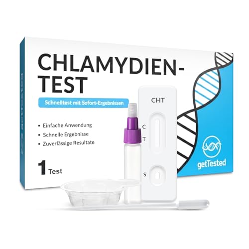 GetTested Chlamydia Test Kit at-Home Rapid Test for Men and Women Private Intimate Health Screening Discreet and Reliable Results Within 10 Minutes Easy Urine Self Test Kit