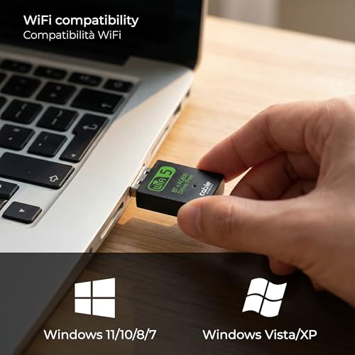 Clé USB Wi-FI Double Bande 2,4/5 GHz + Bluetooth 5.0, antenne sans Fil 600 Mbps, Plug and Play, MU-MIMO, Adaptateur réseau pour PC/Ordinateur Portable, Compatible Windows et Mac OS X (10.9 à 10.15) – vue 5